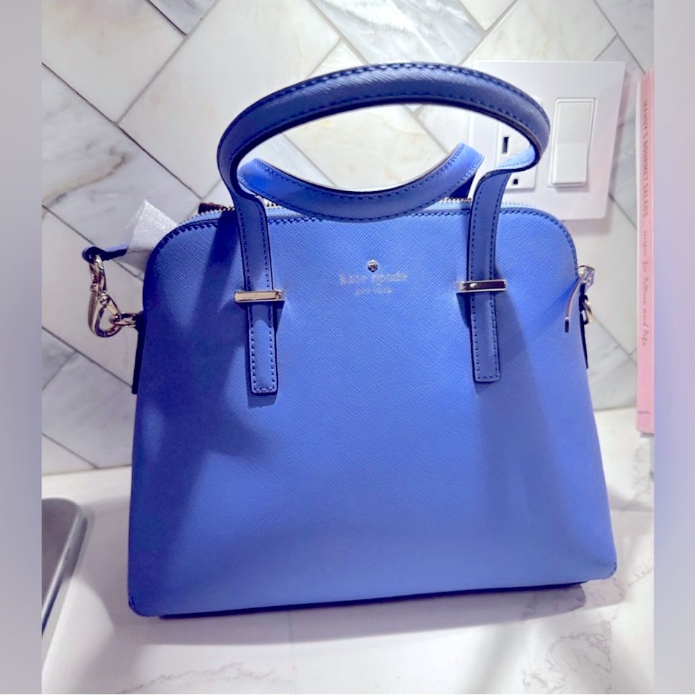 Kate Spade Crossbody Maise Satchel Purse Bright Blue